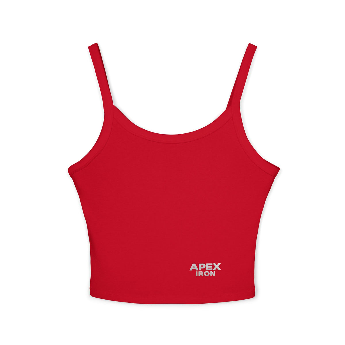 Apex Iron Crop Tank Top — Women's Fitness & Gym Spaghetti Strap Tank
