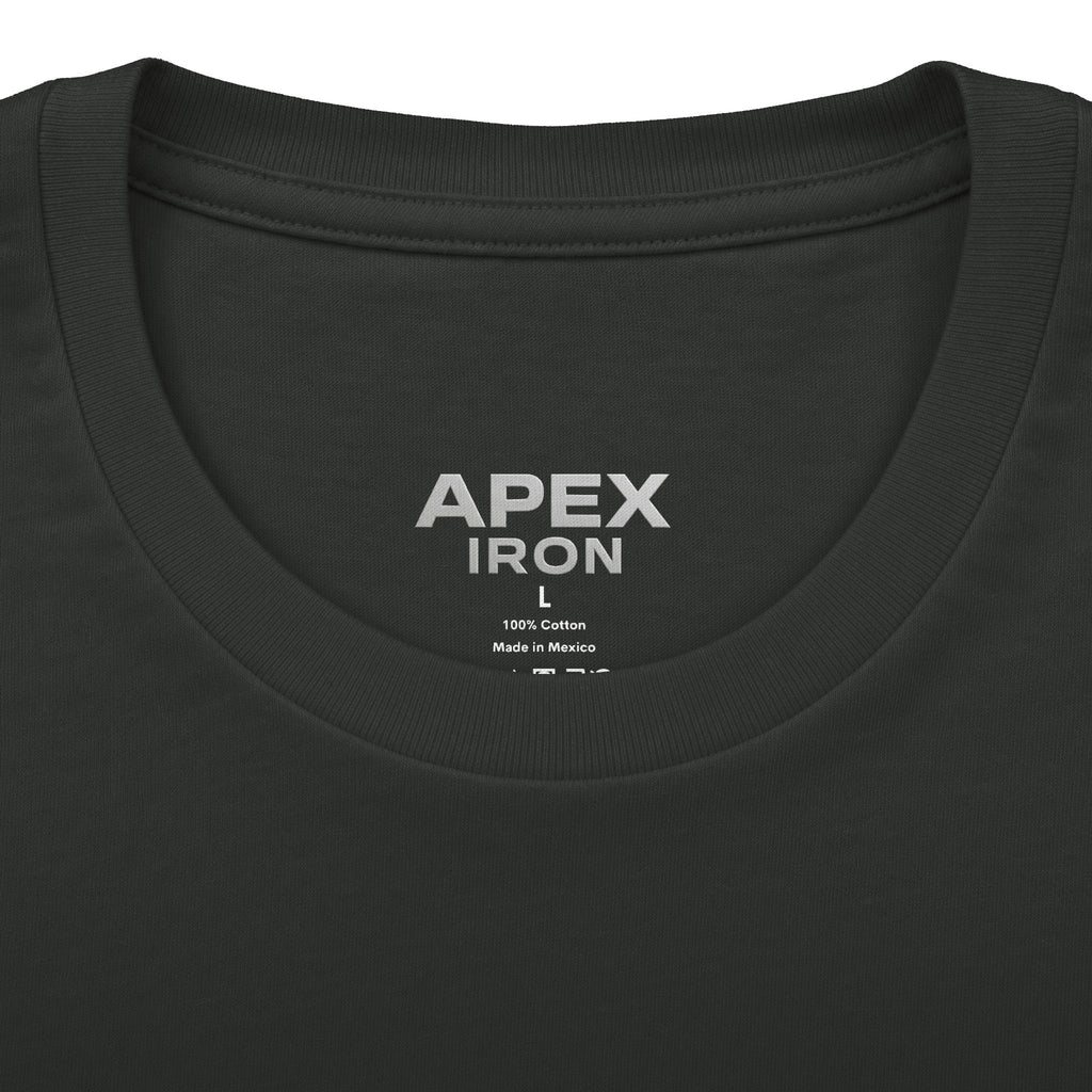 Apex Iron Gym T‑Shirt — Wolf Logo Weightlifting Tee