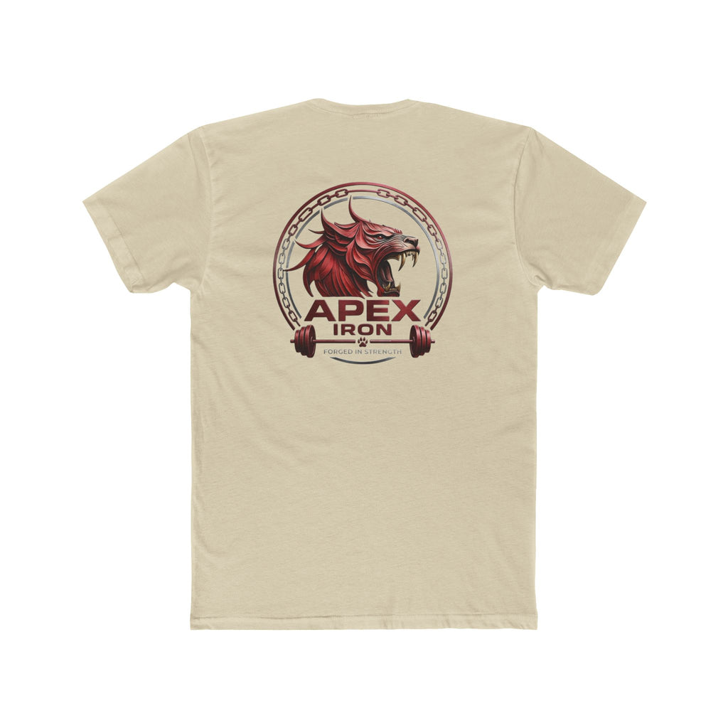Apex Iron Gym Tee — Red Logo Strength T-Shirt