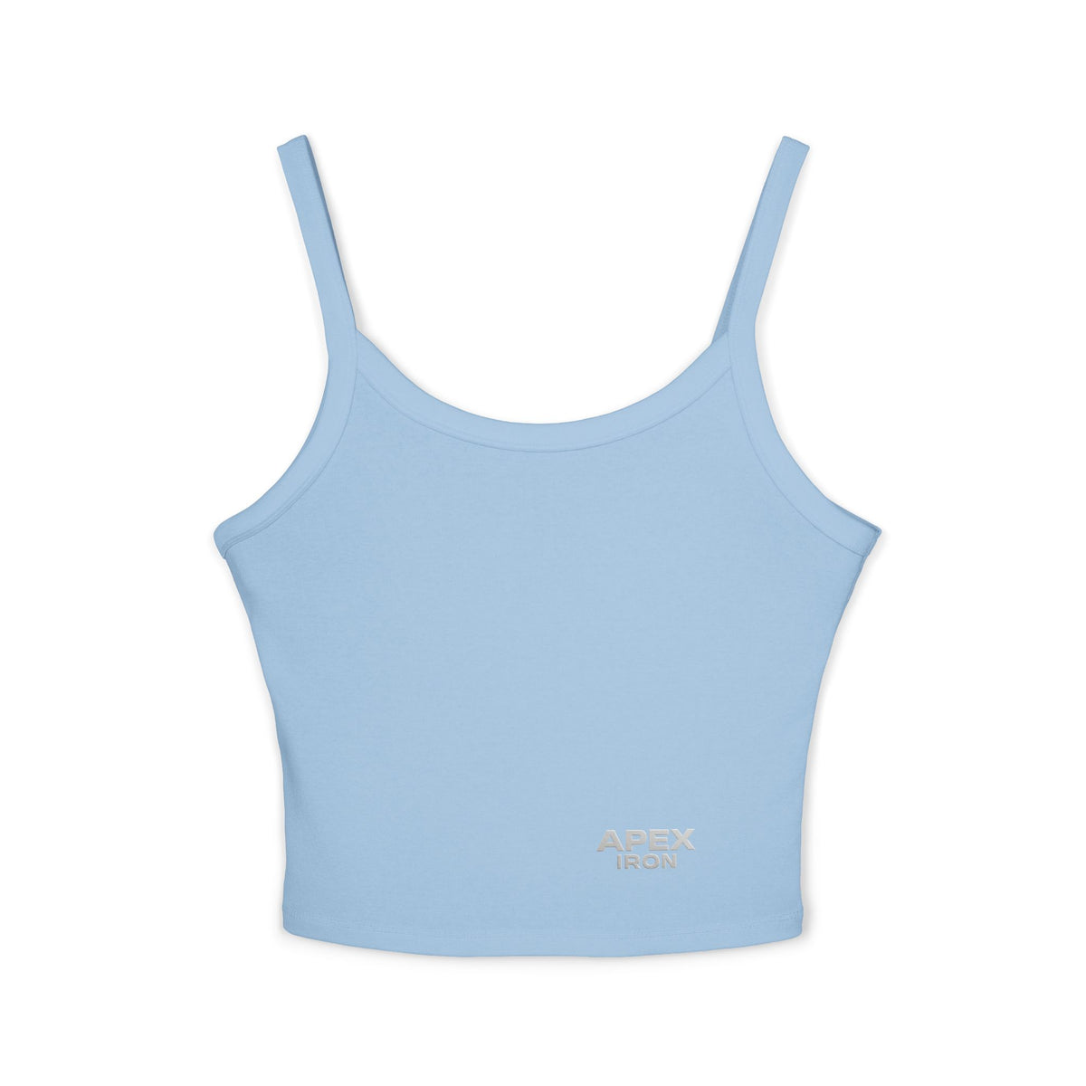 Apex Iron Crop Tank Top — Women's Fitness & Gym Spaghetti Strap Tank