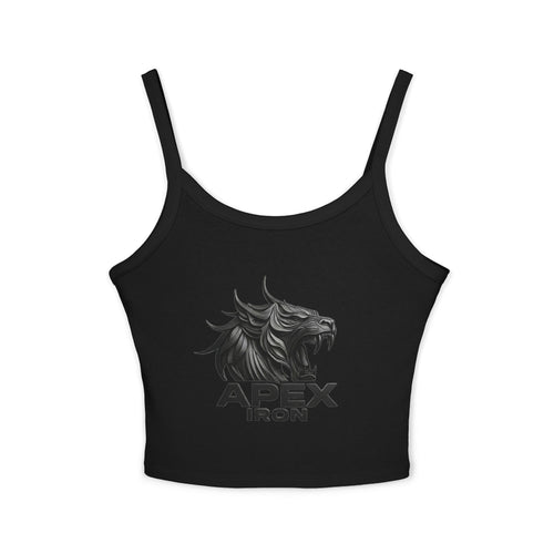 Apex Iron Crop Tank Top — Women's Fitness & Gym Spaghetti Strap Tank