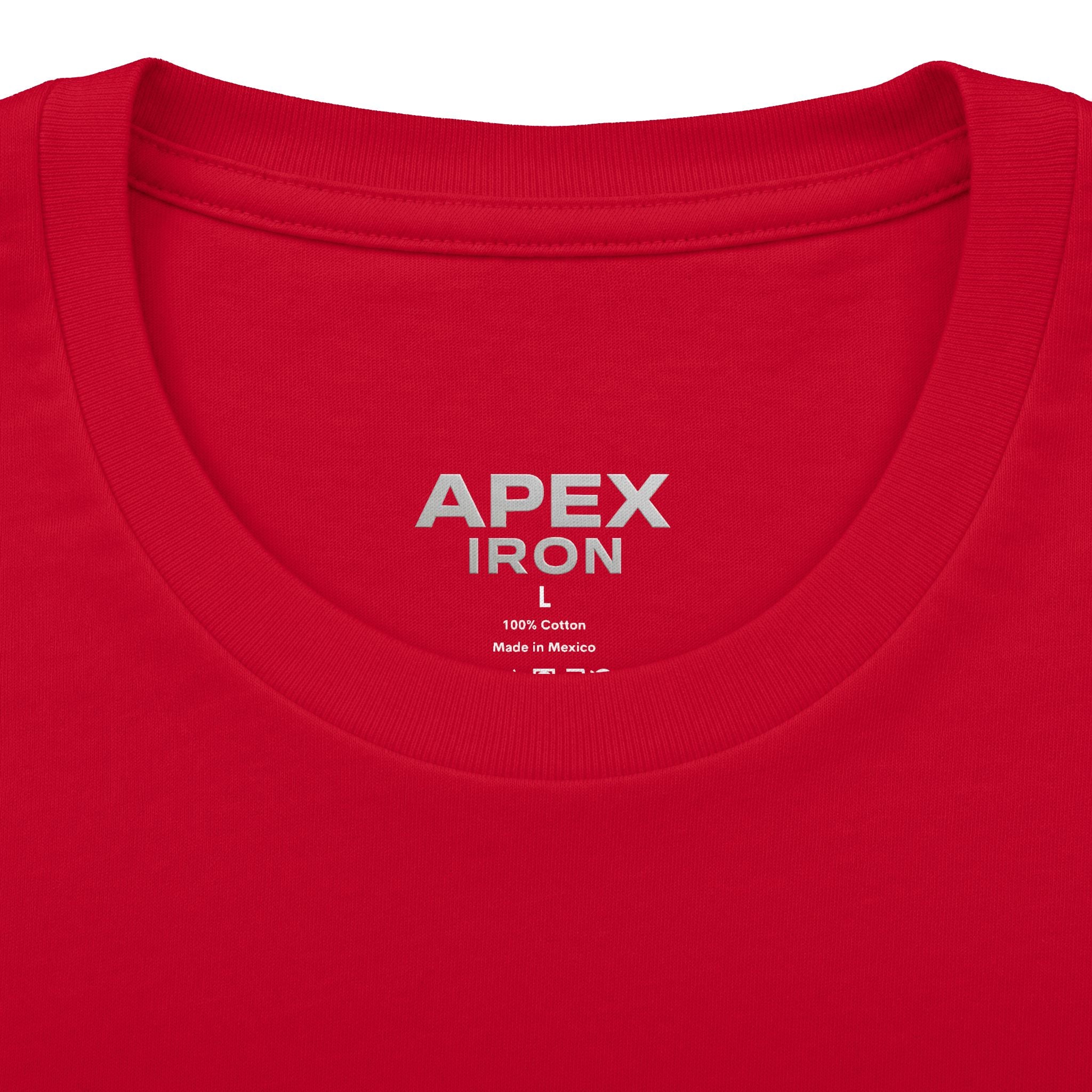 Apex Iron Gym T‑Shirt — Wolf Logo Weightlifting Tee