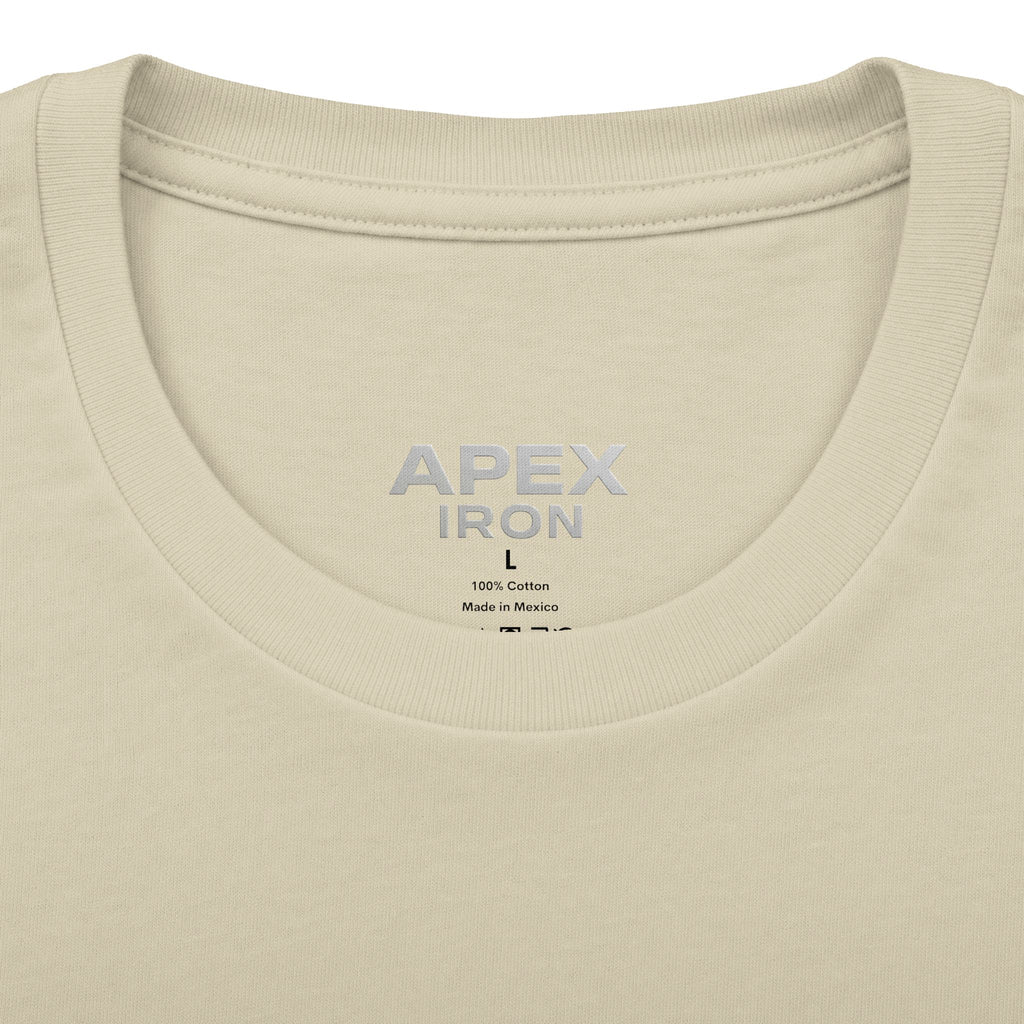 Apex Iron Gym Tee — Red Logo Strength T-Shirt