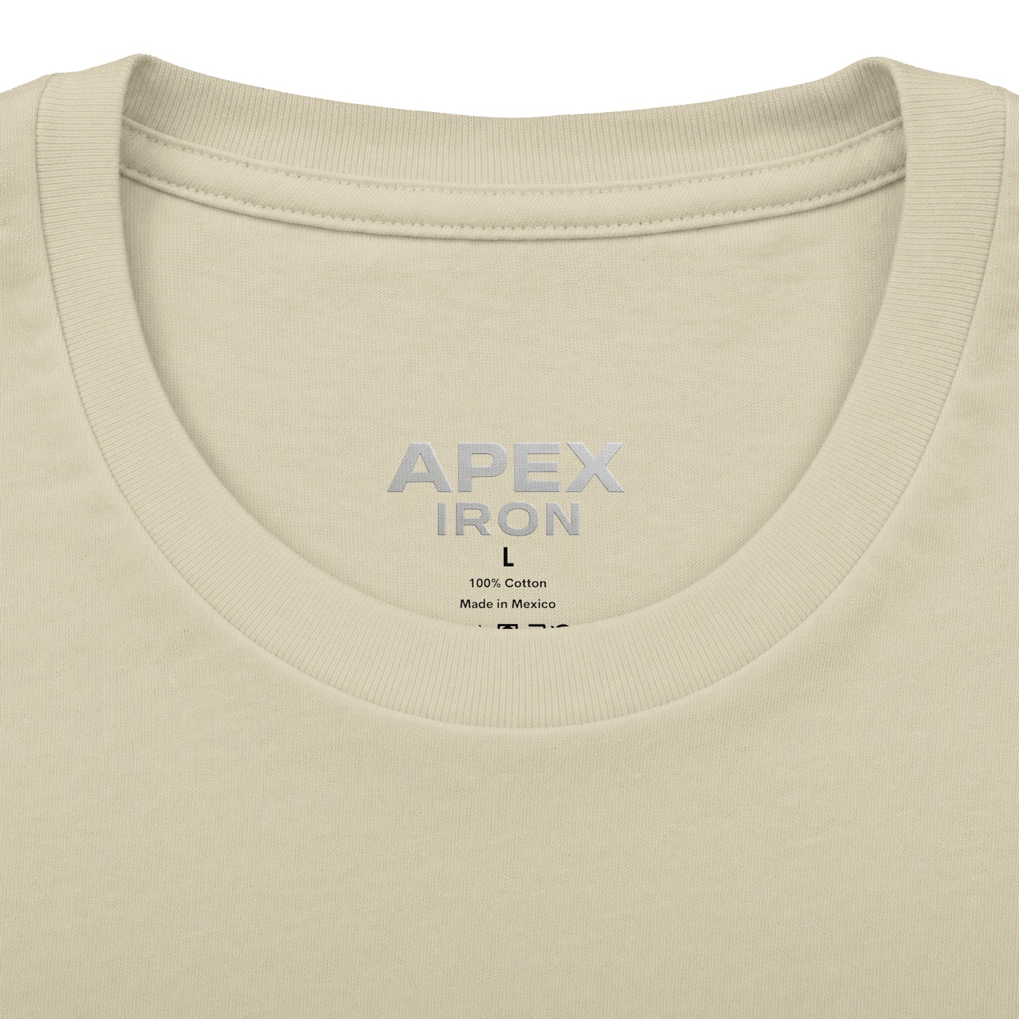 Apex Iron Gym Tee — Red Logo Strength T-Shirt