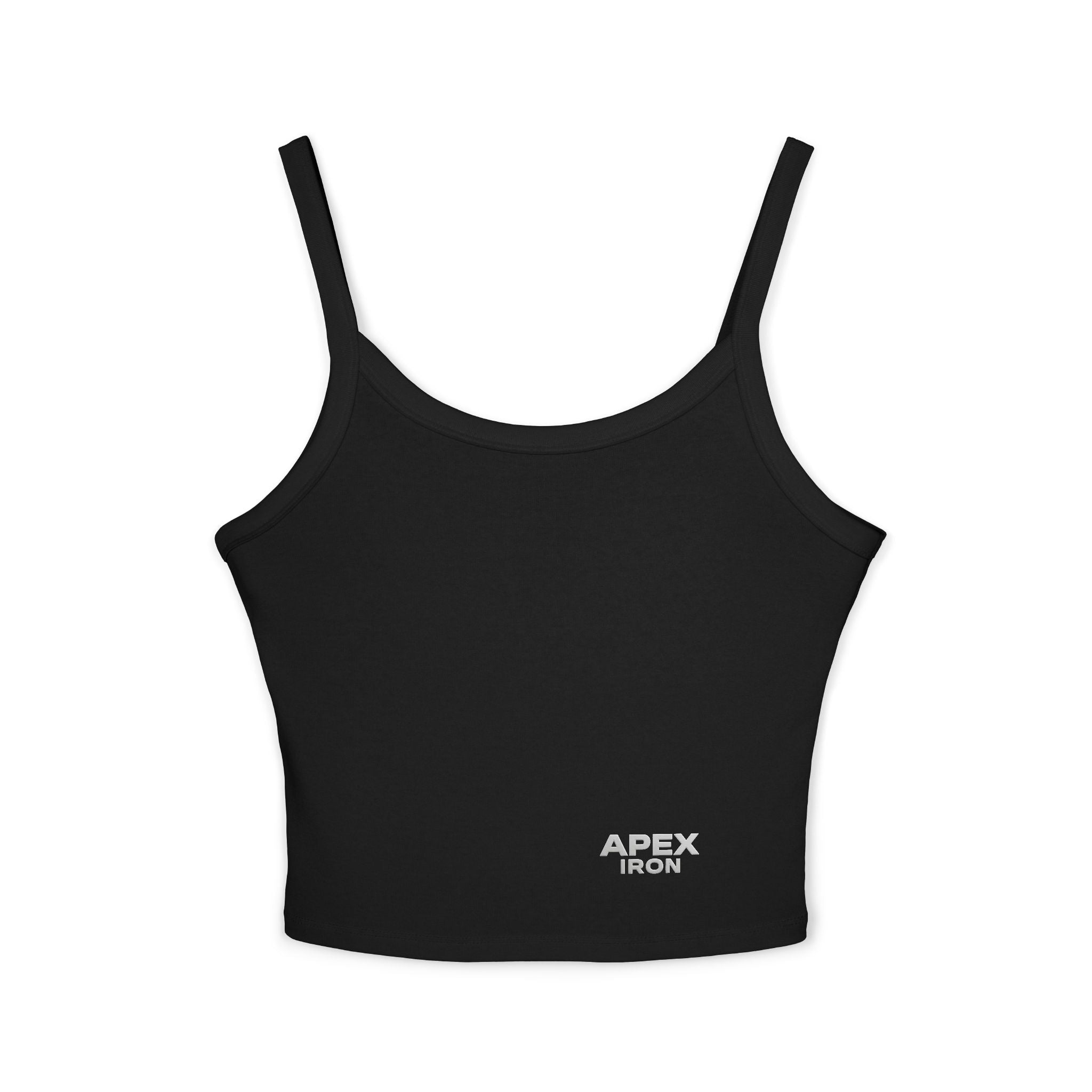 Apex Iron Crop Tank Top — Women's Fitness & Gym Spaghetti Strap Tank