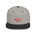 Flat Bill Snapback Hat — Apex Iron Embroidered Logo Snapback Cap