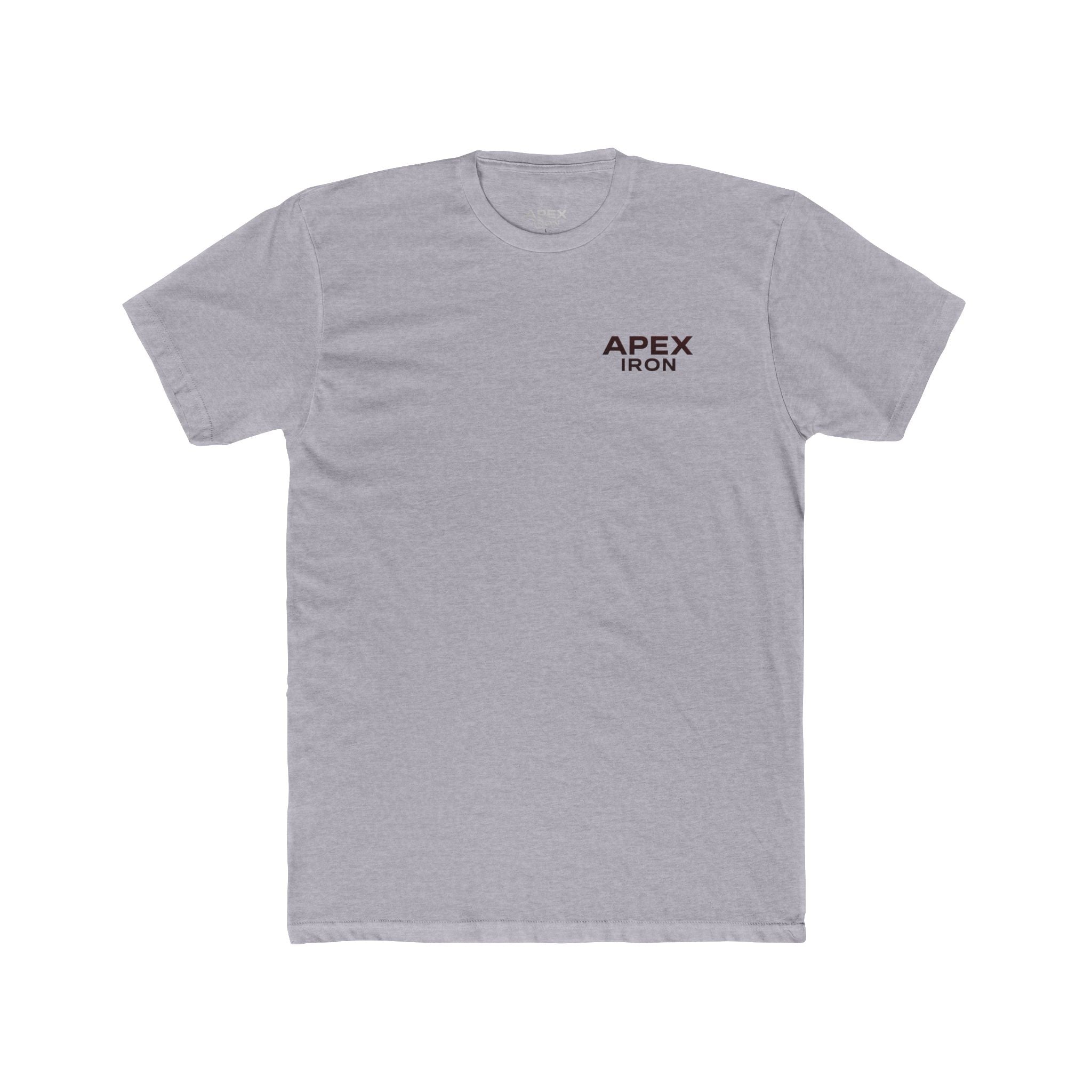 Apex Iron Gym Tee — Red Logo Strength T-Shirt