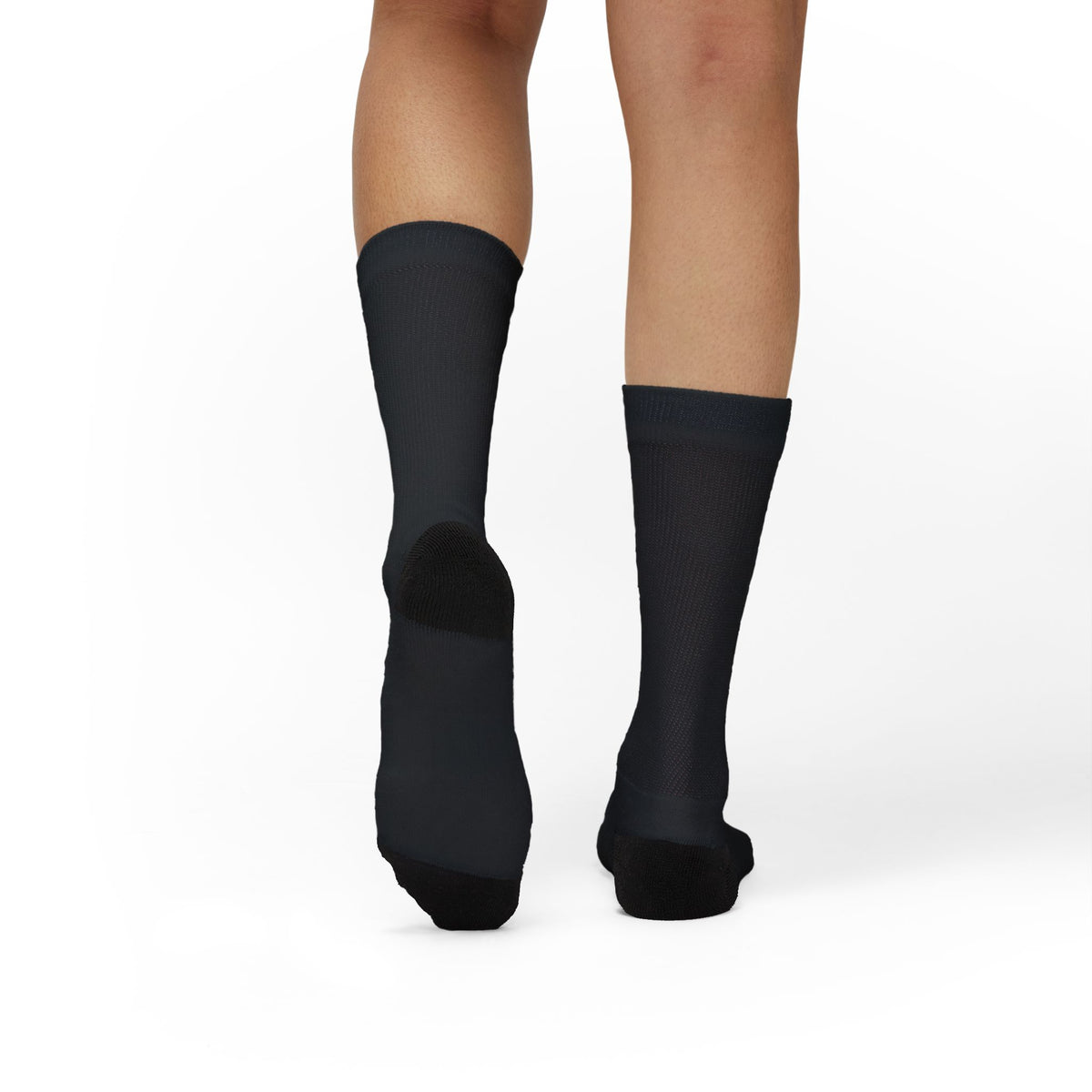 Black Sublimation Socks with White logo