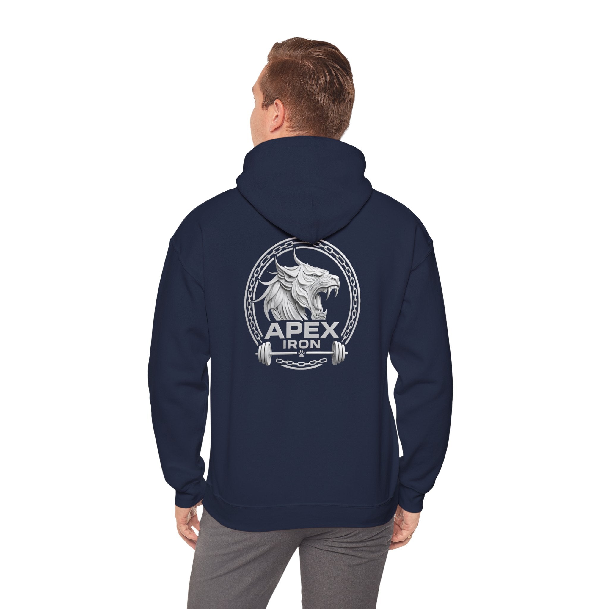 Big Logo (Back-White) Unisex Heavy Blend™ Hooded Sweatshirt
