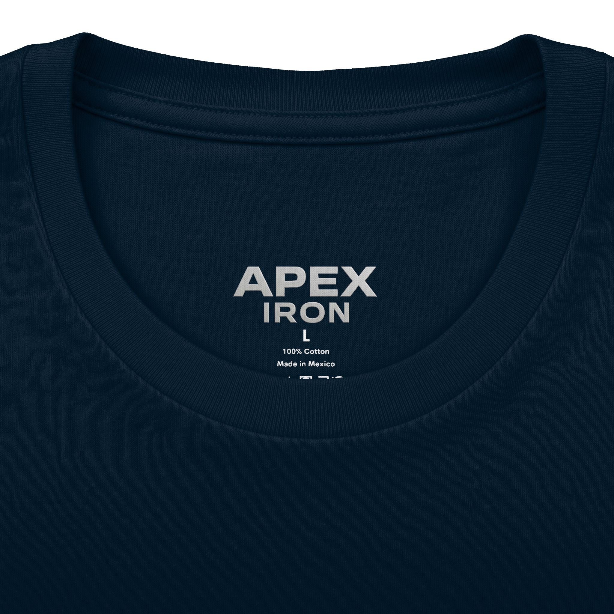 Apex Iron Gym T‑Shirt — Wolf Logo Weightlifting Tee