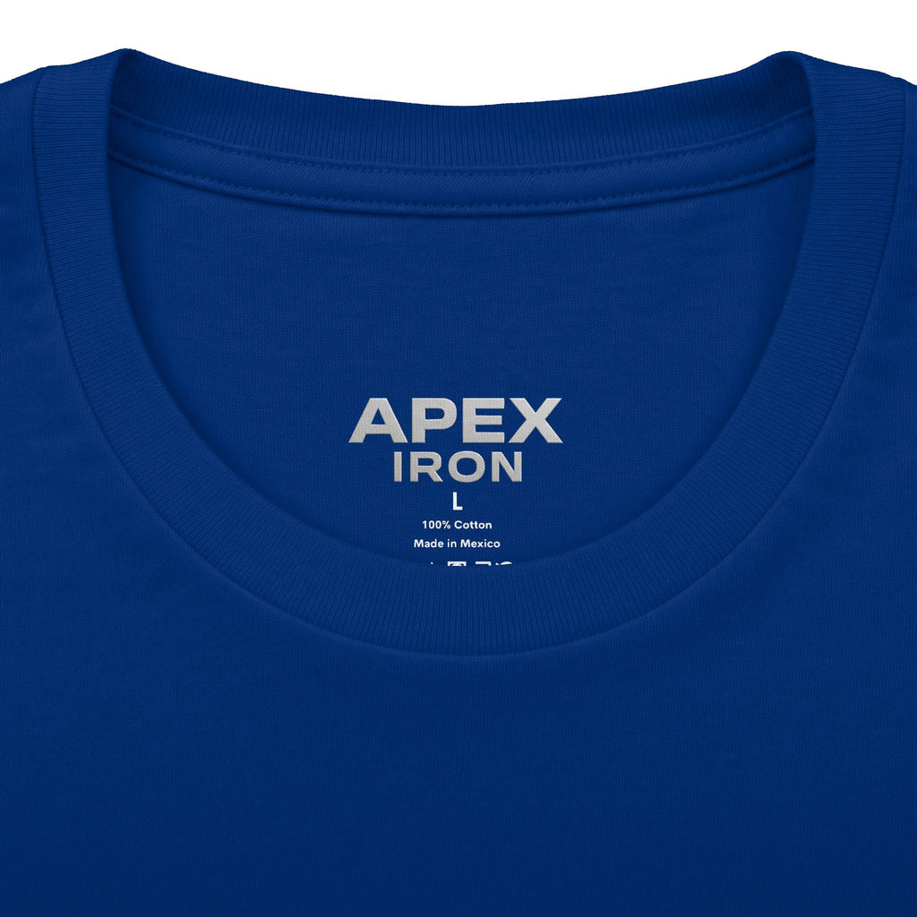 Apex Iron Gym Tee — Red Logo Strength T-Shirt