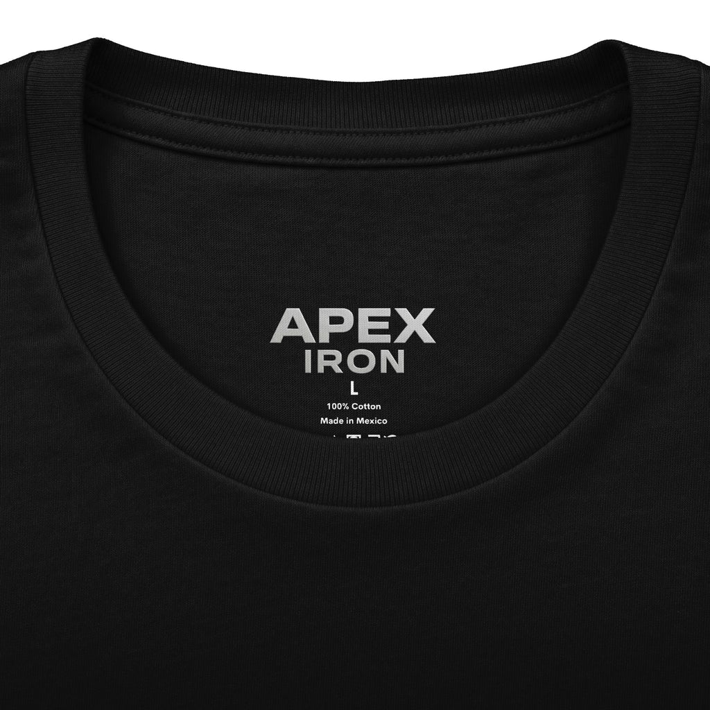 Apex Iron Gym T‑Shirt — Wolf Logo Weightlifting Tee
