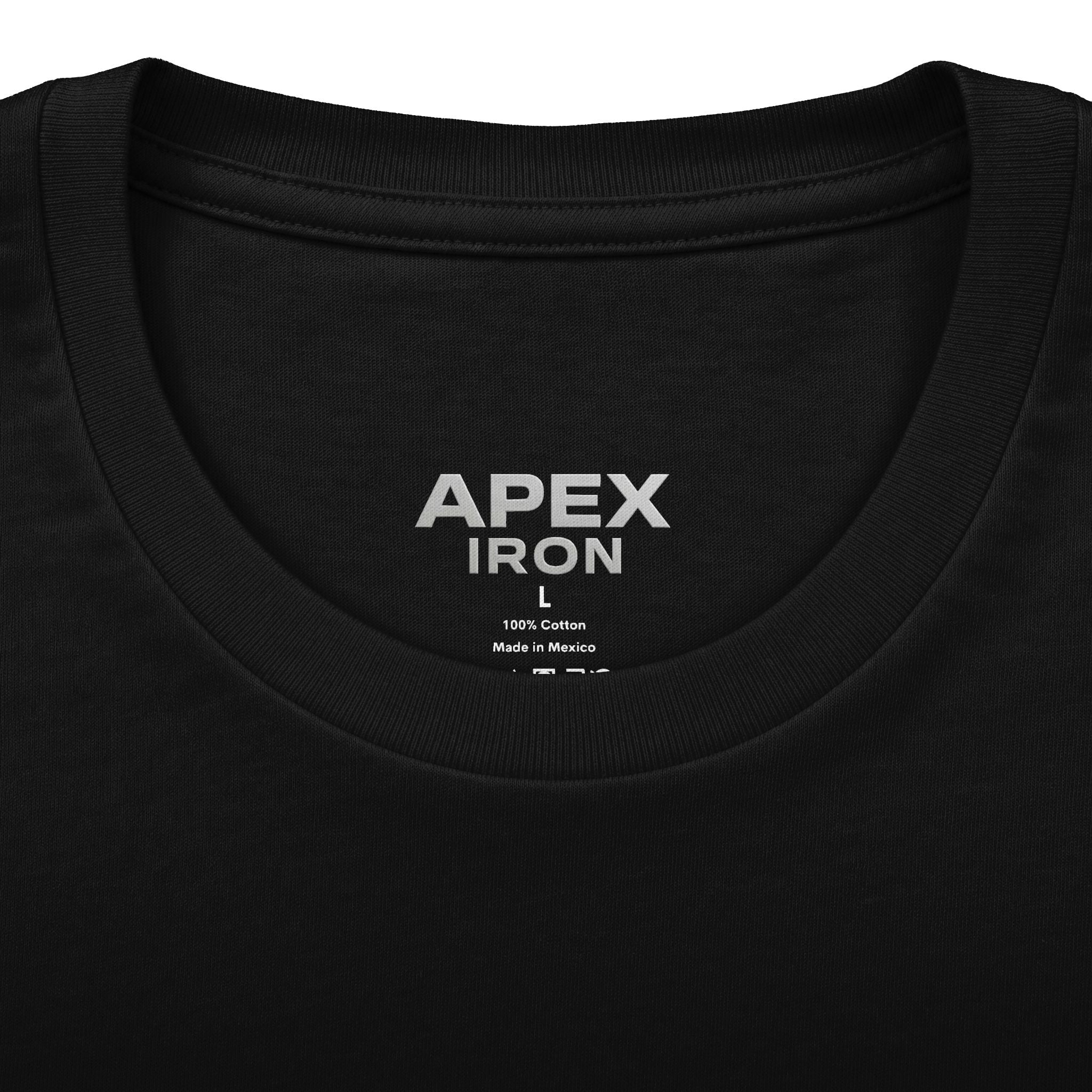 Apex Iron Gym T‑Shirt — Wolf Logo Weightlifting Tee