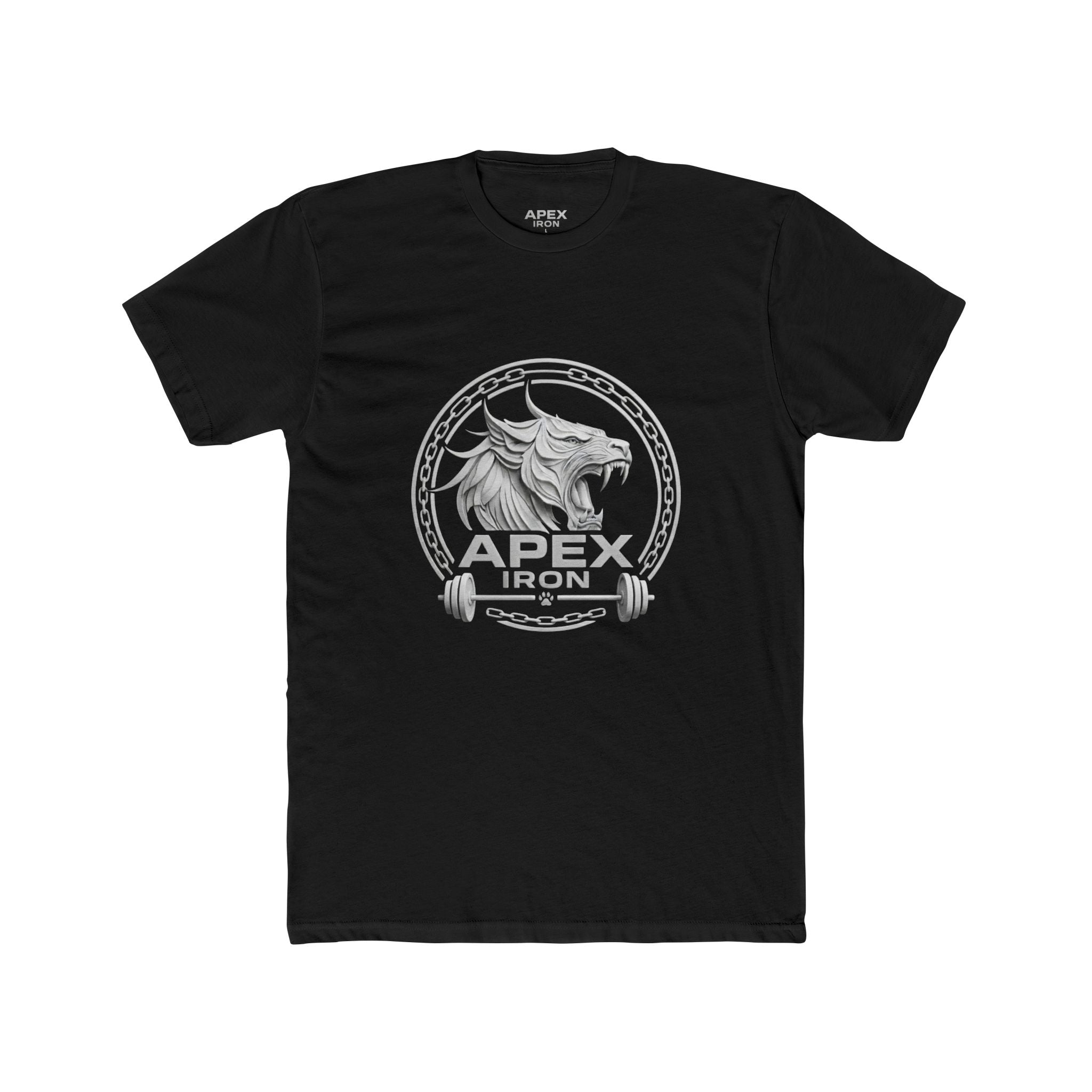 Apex Iron Gym T‑Shirt — Wolf Logo Weightlifting Tee