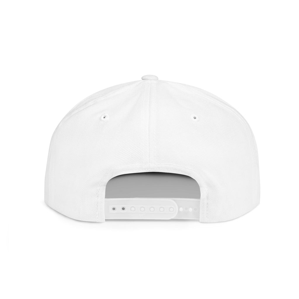 Flat Bill Snapback Hat — Apex Iron Embroidered Logo Snapback Cap