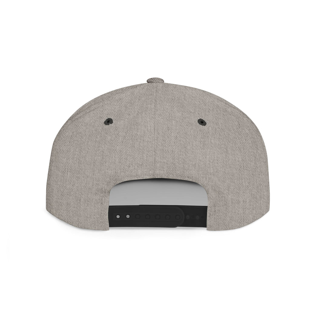 Flat Bill Snapback Hat — Apex Iron Embroidered Logo Snapback Cap