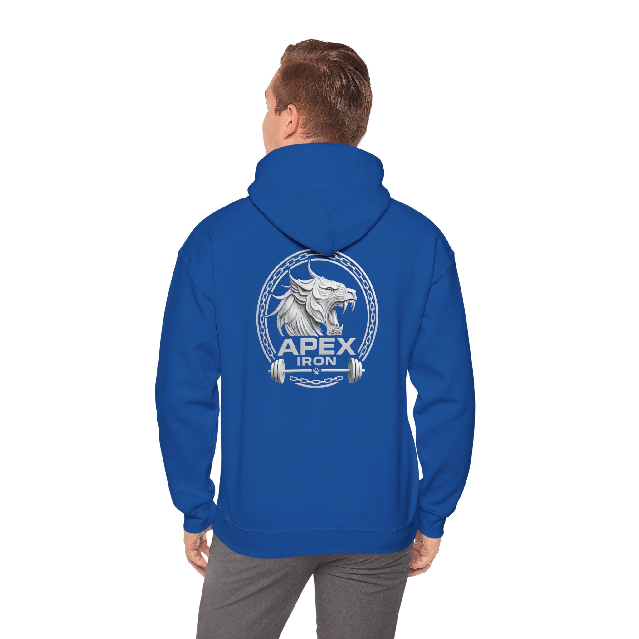 Big Logo (Back-White) Unisex Heavy Blend™ Hooded Sweatshirt