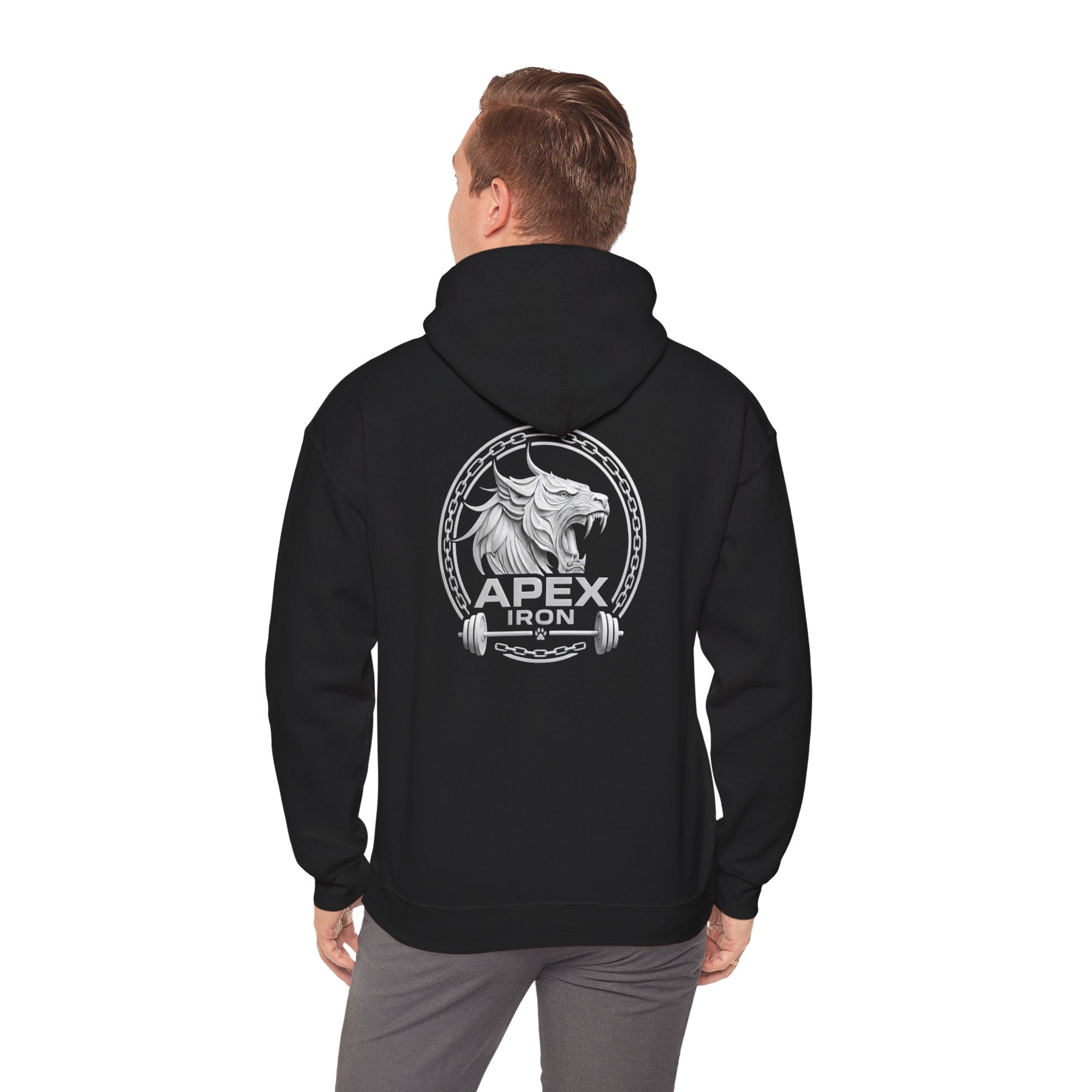 Big Logo (Back-White) Unisex Heavy Blend™ Hooded Sweatshirt