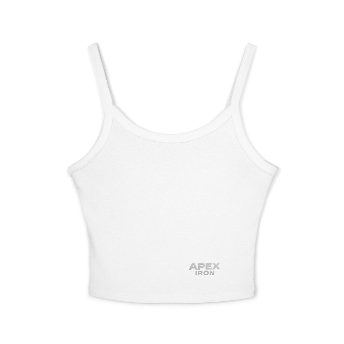 Apex Iron Crop Tank Top — Women's Fitness & Gym Spaghetti Strap Tank