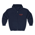 Apex Iron Gym Zip Hoodie — Bull Logo Weightlifting Full-Zip Sweatshirt