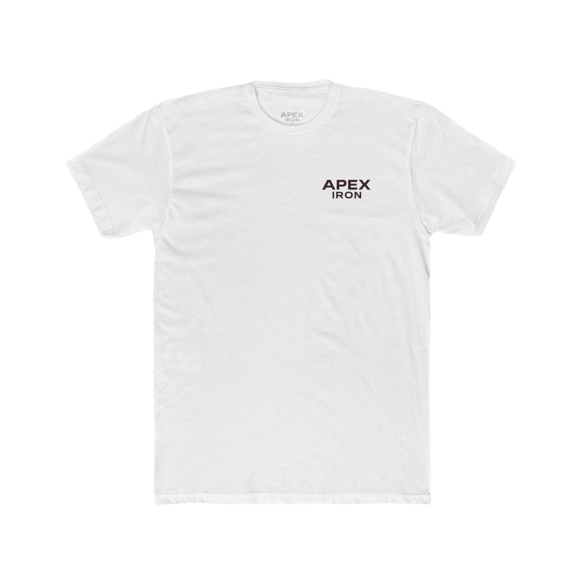 Apex Iron Gym Tee — Red Logo Strength T-Shirt